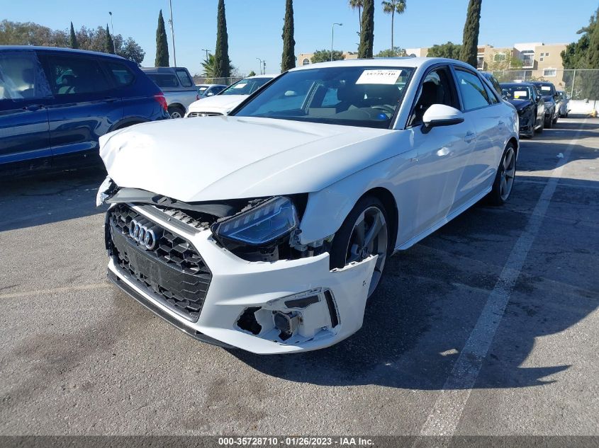 2021 AUDI A4 SEDAN S LINE PREMIUM PLUS VIN: WAUEAAF48MN005617