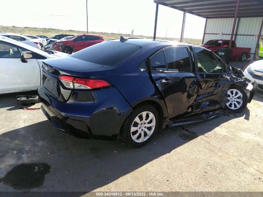 2020 TOYOTA COROLLA LE VIN: 5YFEPRAE8LP105069