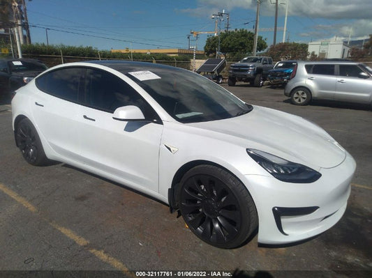 2021 TESLA MODEL 3 STANDARD RANGE PLUS VIN: 5YJ3E1EA5MF851532