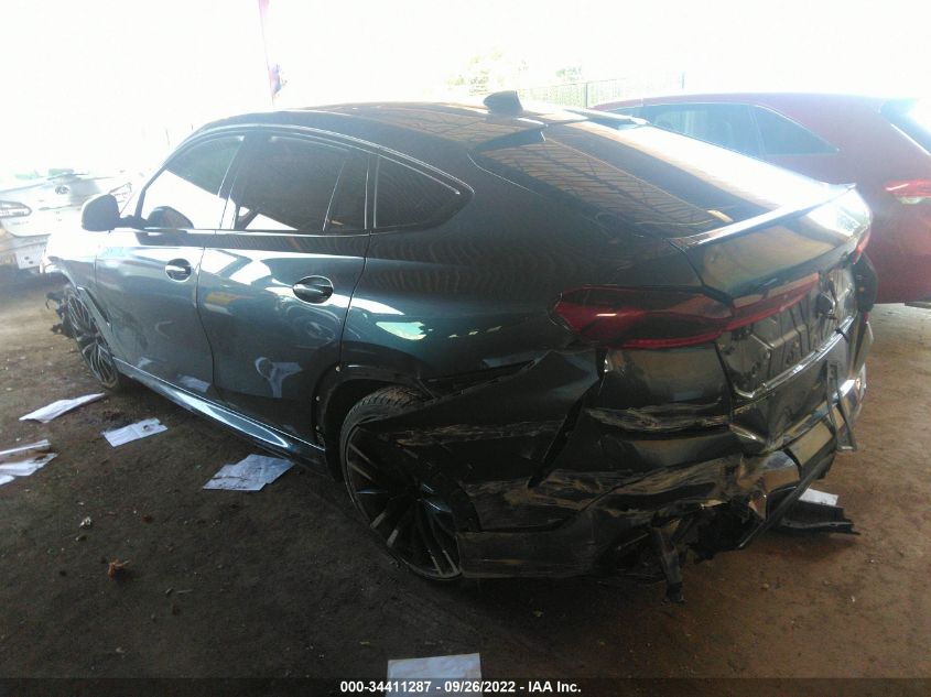 2021 BMW X6 XDRIVE40I VIN: 5UXCY6C01M9E44267