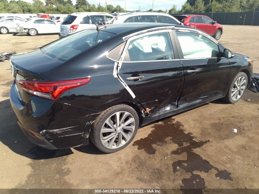 2021 HYUNDAI ACCENT LIMITED VIN: 3KPC34A61ME135712