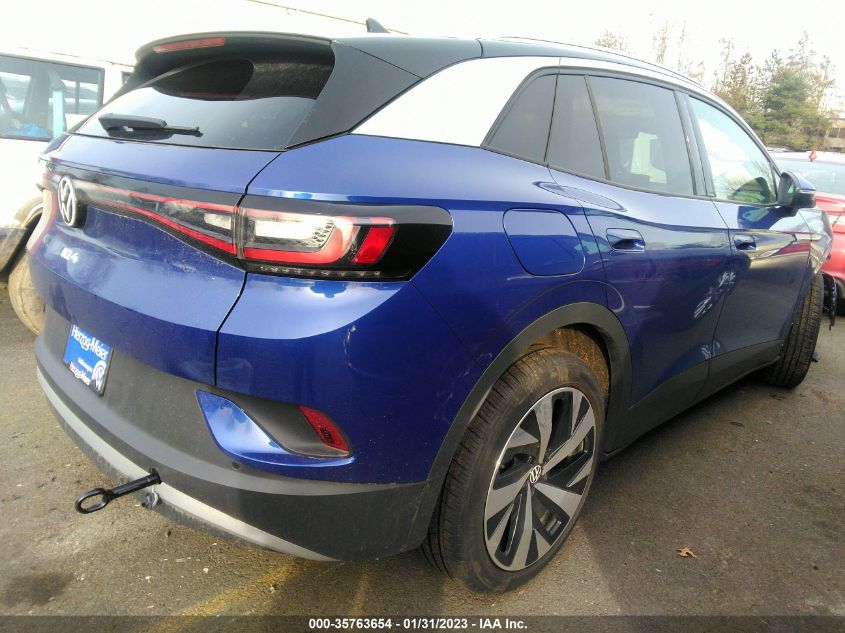2022 VOLKSWAGEN ID.4 PRO S VIN: WVGKMPE25NP066201