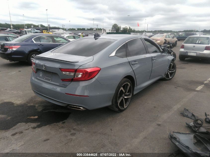 2021 HONDA ACCORD SEDAN SPORT VIN: 1HGCV1F3XMA058589