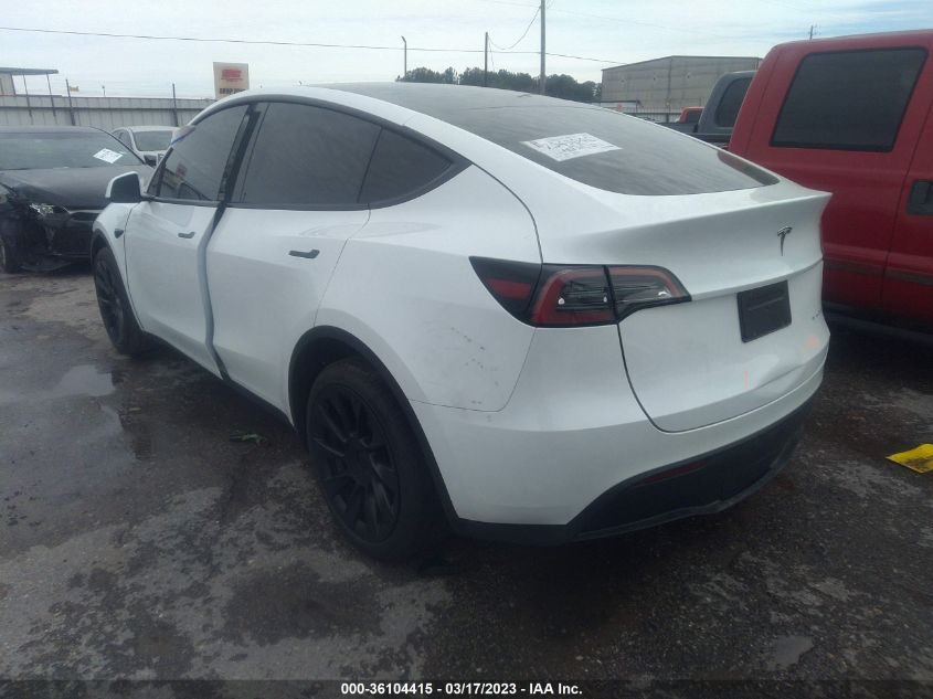 2023 TESLA MODEL Y LONG RANGE VIN: 7SAYGDEE1PA032364