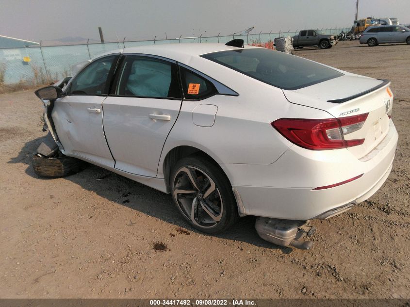 2021 HONDA ACCORD SEDAN SPORT VIN: 1HGCV1F39MA116594