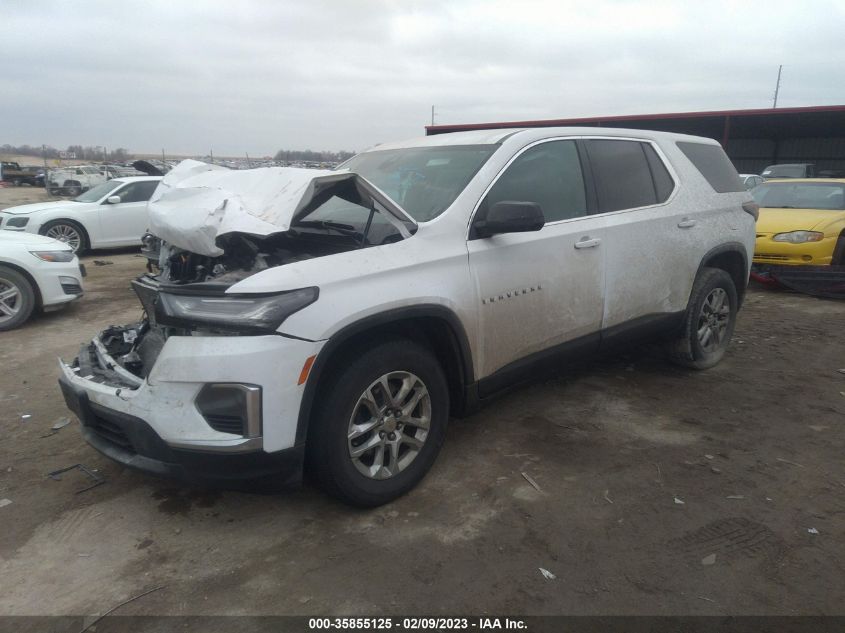 2022 CHEVROLET TRAVERSE LS VIN: 1GNEVFKW8NJ103364