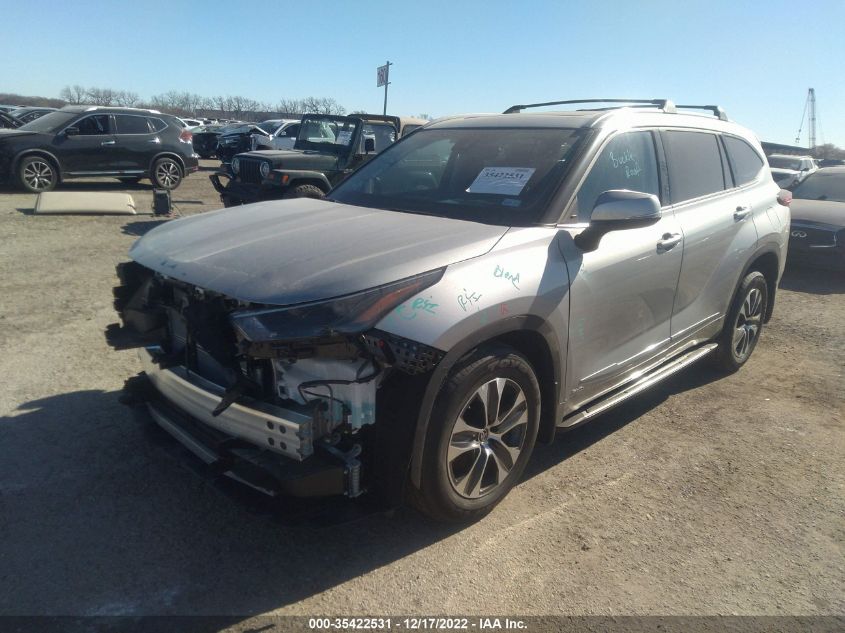 2022 TOYOTA HIGHLANDER HYBRID VIN: 5TDHBRCH2NS561534