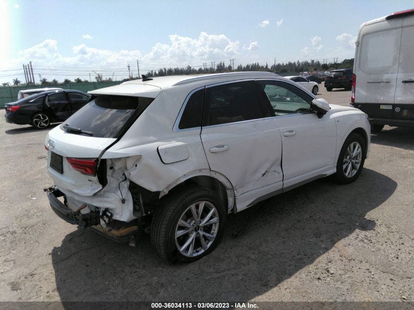 2022 AUDI Q3 S LINE PREMIUM VIN: WA1DECF32N1031963