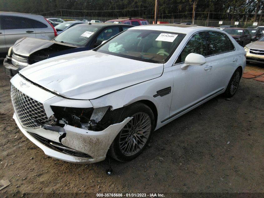 2022 GENESIS G90 5.0L ULTIMATE VIN: KMTF54PH8NU096380