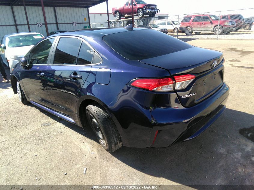2020 TOYOTA COROLLA LE VIN: 5YFEPRAE8LP105069