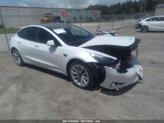 2021 TESLA MODEL 3 LONG RANGE VIN: 5YJ3E1EB5MF859848