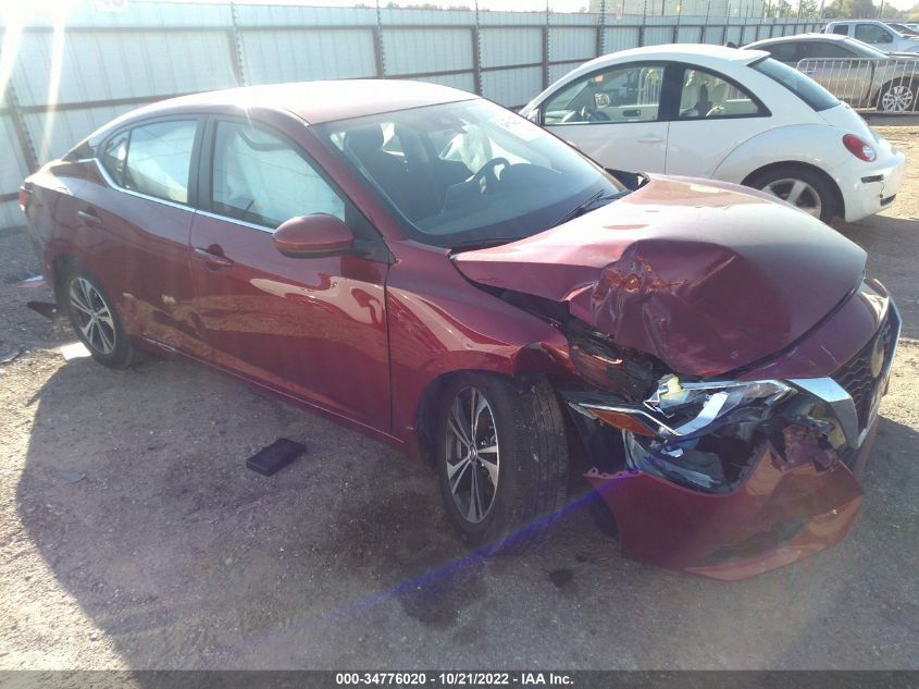 2022 NISSAN SENTRA SV VIN: 3N1AB8CV9NY257517