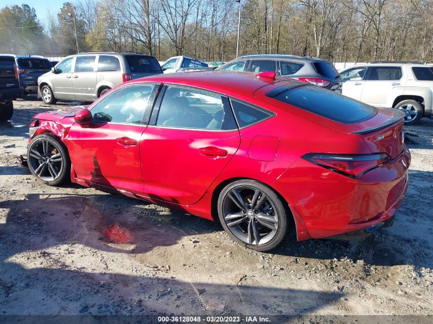 2023 ACURA INTEGRA W/A-SPEC PACKAGE VIN: 19UDE4H30PA011496