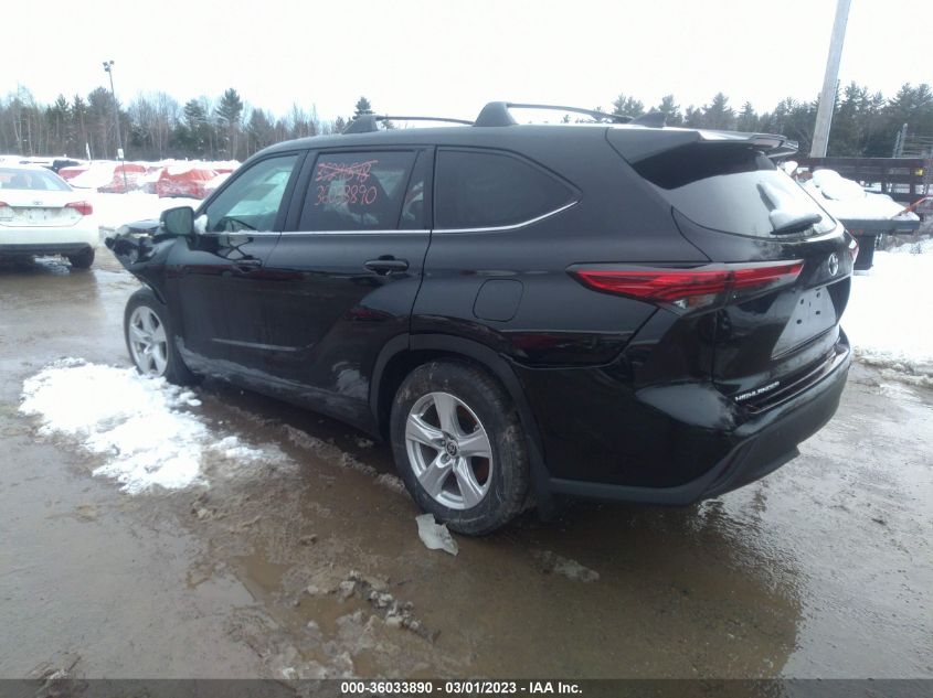 2022 TOYOTA HIGHLANDER LE VIN: 5TDBZRBH7NS237109