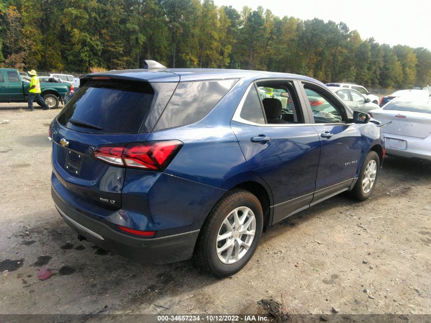 2022 CHEVROLET EQUINOX LT VIN: 3GNAXTEV0NL134255