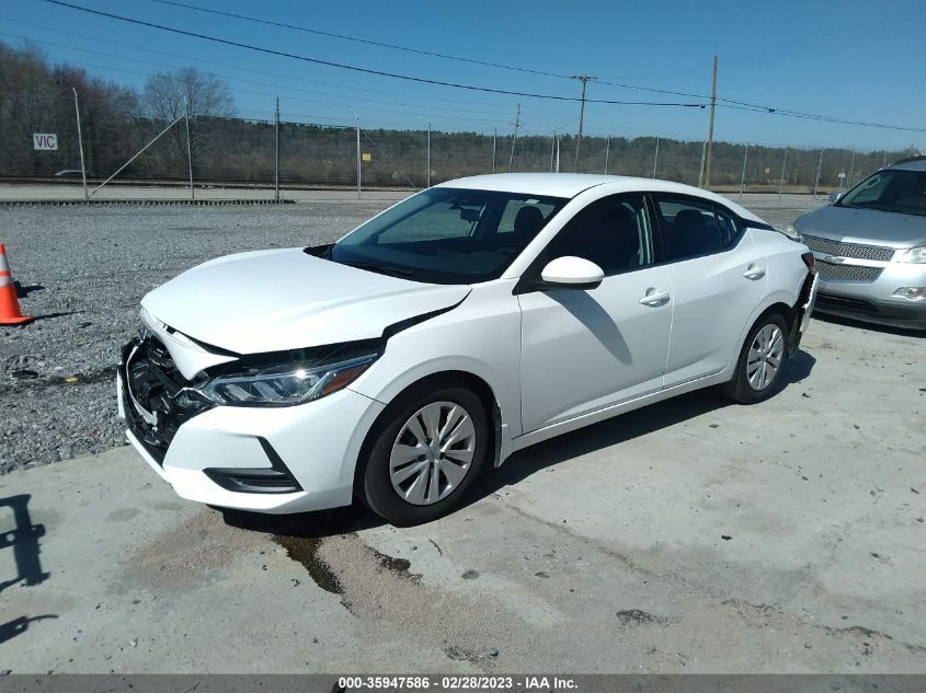 2022 NISSAN SENTRA S VIN: 3N1AB8BV0NY238260