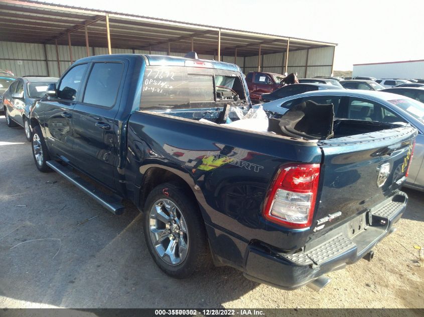 2021 RAM 1500 LONE STAR VIN: 1C6SRFFT2MN505671