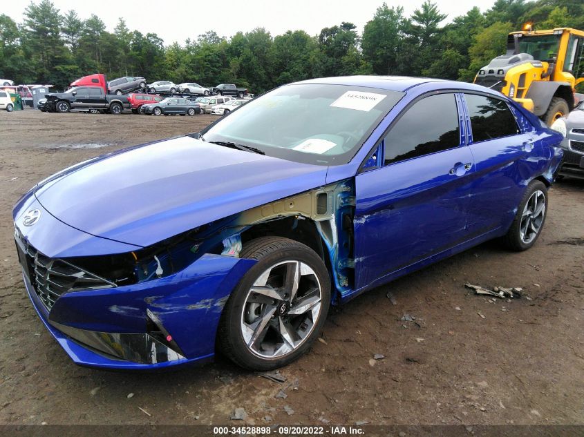 2022 HYUNDAI ELANTRA SEL VIN: KMHLN4AG6NU350083