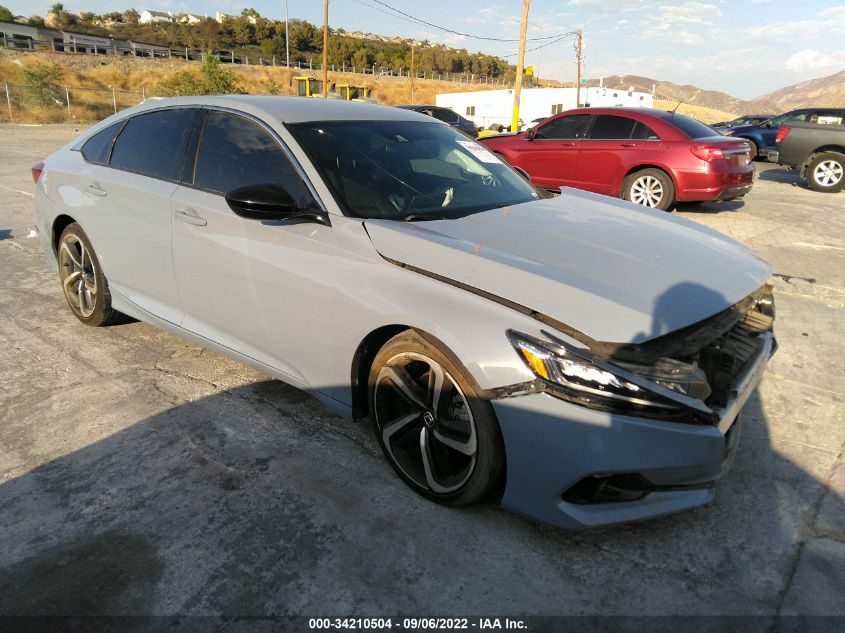 2021 HONDA ACCORD SEDAN SPORT VIN: 1HGCV1F30MA059539