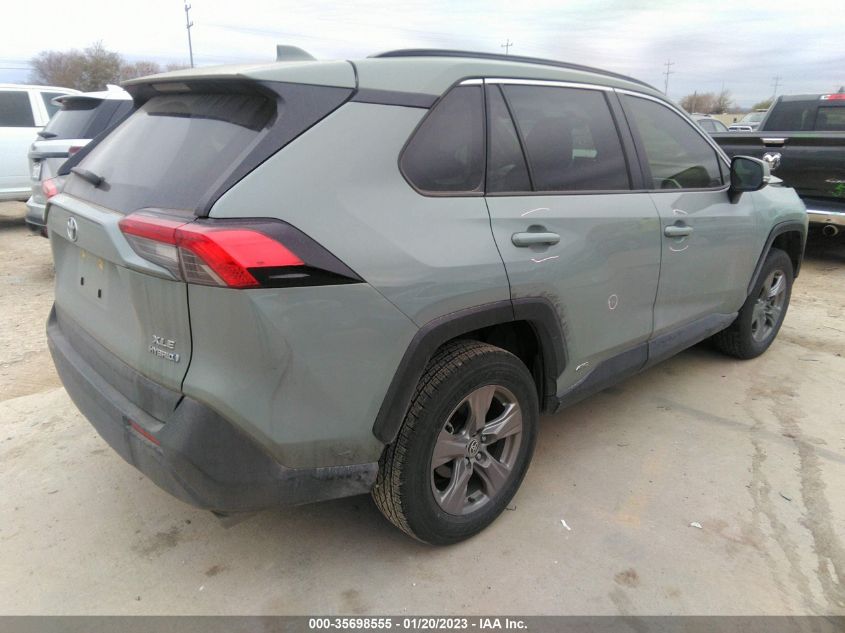 2022 TOYOTA RAV4 HYBRID XLE VIN: JTMRWRFV6ND143581