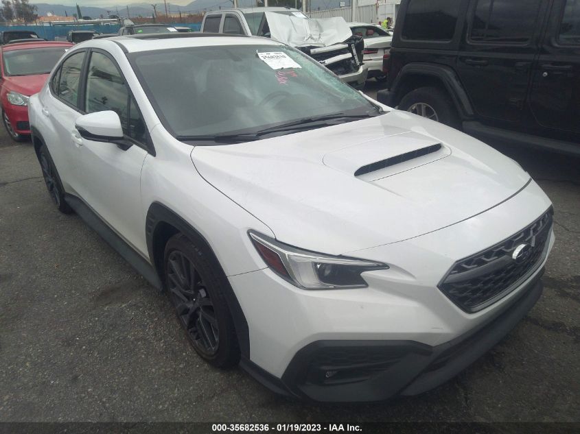 2022 SUBARU WRX LIMITED VIN: JF1VBAL60N9009523