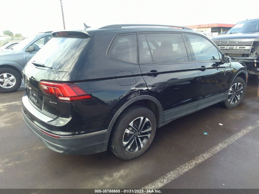 2022 VOLKSWAGEN TIGUAN S VIN: 3VV0B7AX0NM067105