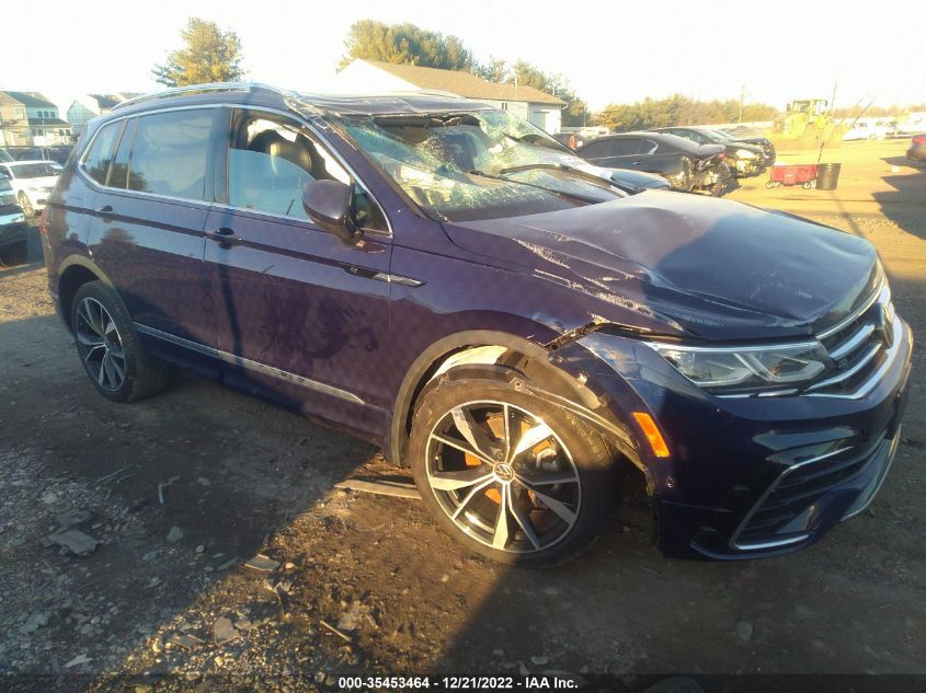2022 VOLKSWAGEN TIGUAN SEL R-LINE VIN: 3VV4B7AX8NM057763