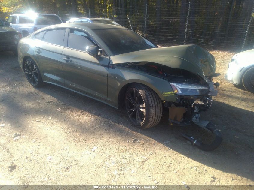 2022 AUDI S5 SPORTBACK PRESTIGE VIN: WAUB4CF5XNA039310