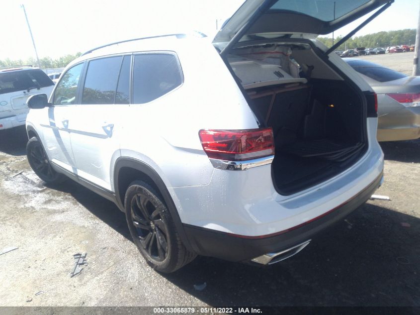 2022 VOLKSWAGEN ATLAS 2.0T SE W/TECHNOLOGY VIN: 1V2WP2CA3NC501278