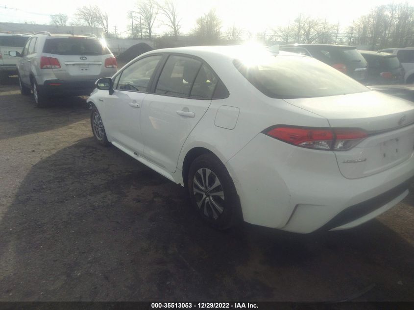 2021 TOYOTA COROLLA HYBRID LE VIN: JTDEAMDE9MJ013796