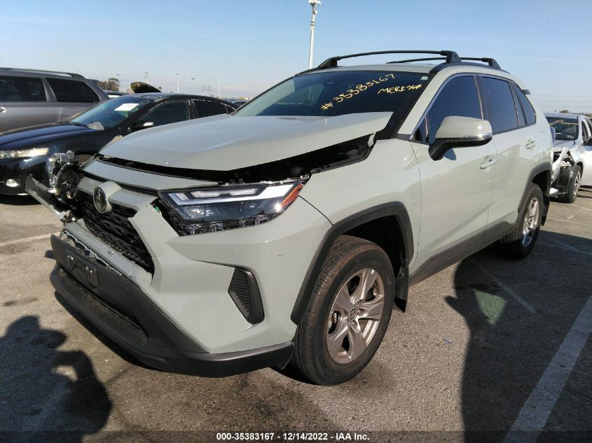 2022 TOYOTA RAV4 XLE VIN: 2T3W1RFV1NW215288
