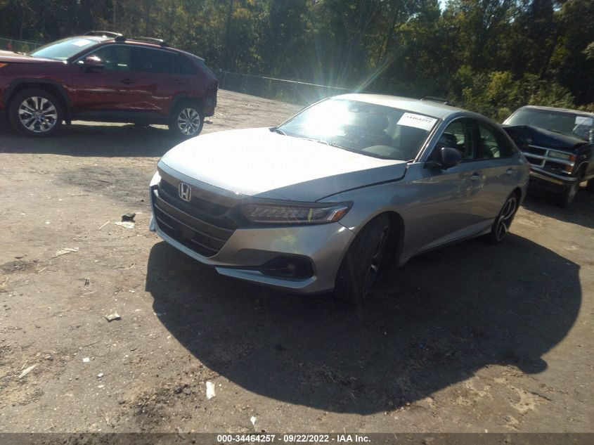 2021 HONDA ACCORD SEDAN SPORT SE VIN: 1HGCV1F40MA078536