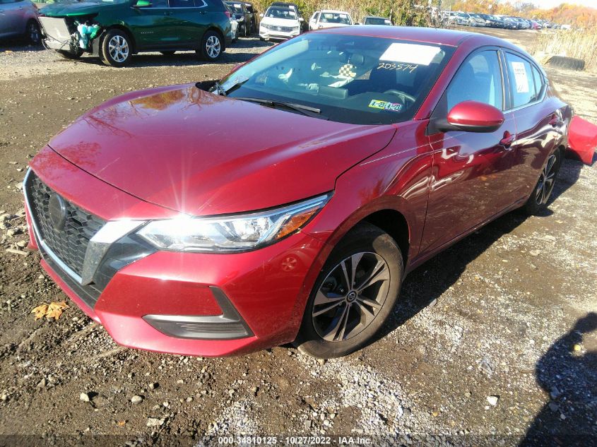 2021 NISSAN SENTRA SV VIN: 3N1AB8CV6MY203574