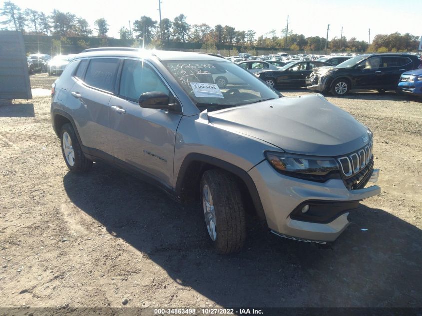2022 JEEP COMPASS LATITUDE VIN: 3C4NJDBB0NT151956