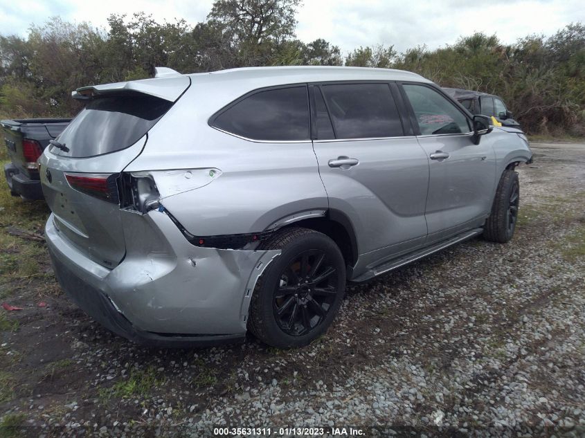 2022 TOYOTA HIGHLANDER XLE VIN: 5TDGZRAH8NS555666