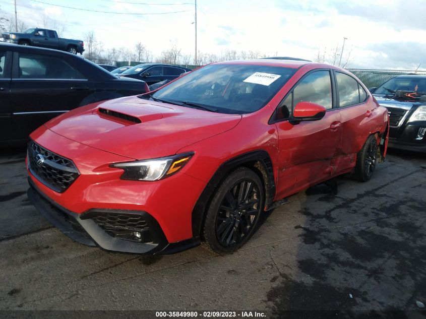 2022 SUBARU WRX PREMIUM VIN: JF1VBAH66N8016930