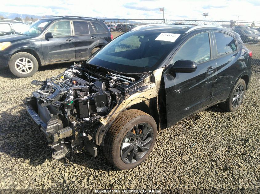 2022 HONDA HR-V SPORT VIN: 3CZRU6H12NM724279