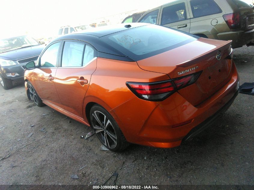 2021 NISSAN SENTRA SR VIN: 3N1AB8DV7MY277701