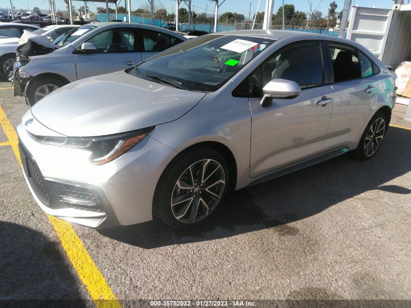 2022 TOYOTA COROLLA SE/SE NIGHTSHADE/APEX SE VIN: JTDS4MCE0NJ091784
