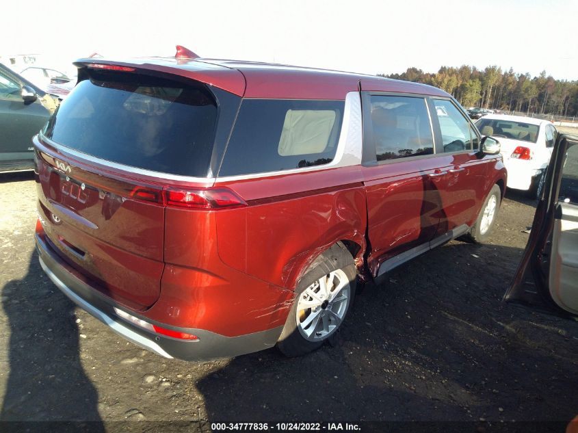 2022 KIA CARNIVAL LXS VIN: KNDNB4H32N6097521