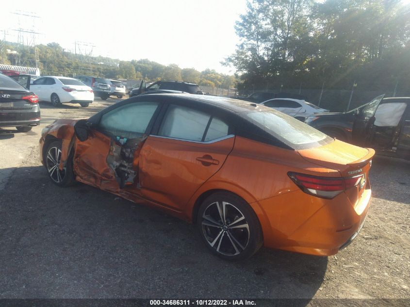 2021 NISSAN SENTRA SR VIN: 3N1AB8DV8MY235960