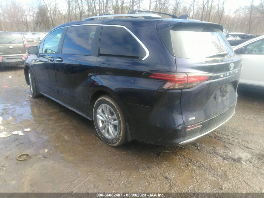2022 TOYOTA SIENNA LIMITED VIN: 5TDZSKFC2NS072904