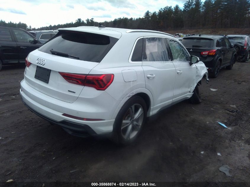 2022 AUDI Q3 S LINE PREMIUM VIN: WA1DECF33N1045077