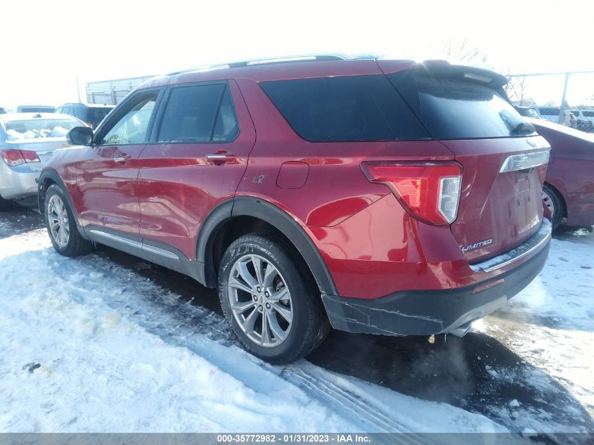 2021 FORD EXPLORER LIMITED VIN: 1FMSK8FH1MGB49489