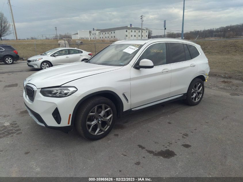 2022 BMW X3 XDRIVE30I VIN: WBX57DP09NN174824