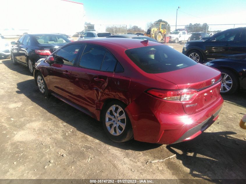 2022 TOYOTA COROLLA LE VIN: 5YFEPMAE9NP370685