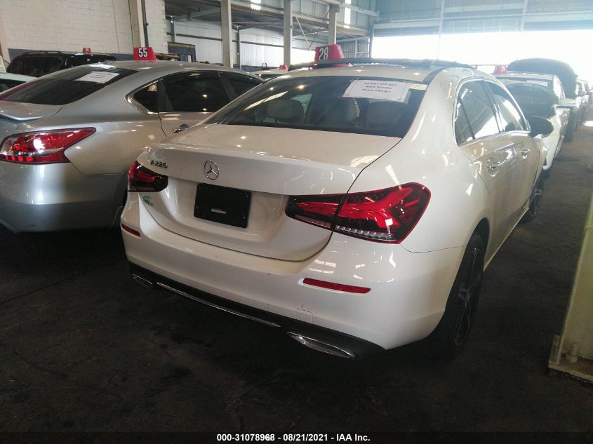2021 MERCEDES-BENZ A 220 VIN: 0003G4EBOMJ258440