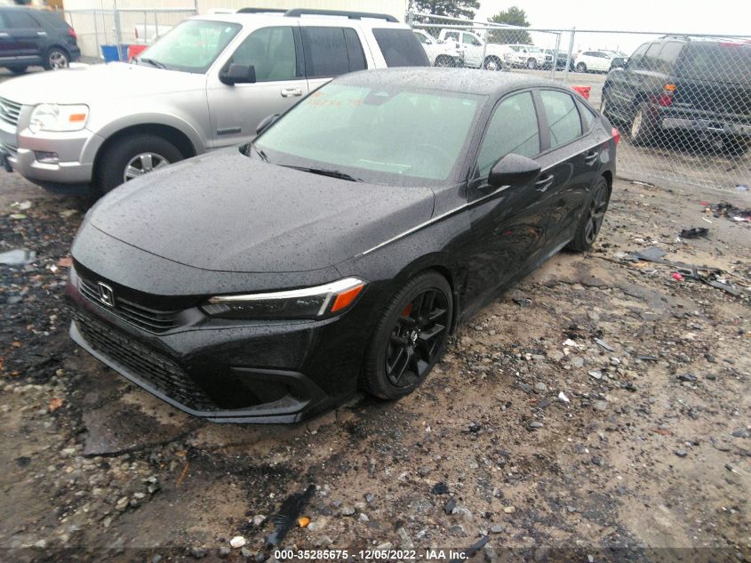 2022 HONDA CIVIC SEDAN SPORT VIN: 2HGFE2F58NH533079