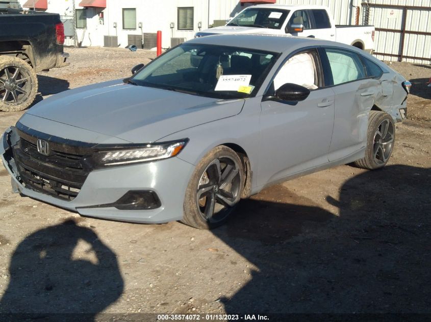 2022 HONDA ACCORD SEDAN SPORT SE VIN: 1HGCV1F40NA033792