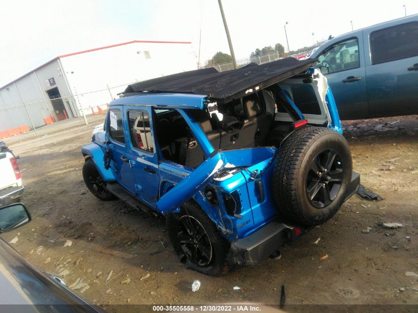 2022 JEEP WRANGLER UNLIMITED SAHARA ALTITUDE VIN: 1C4HJXEG9NW133486
